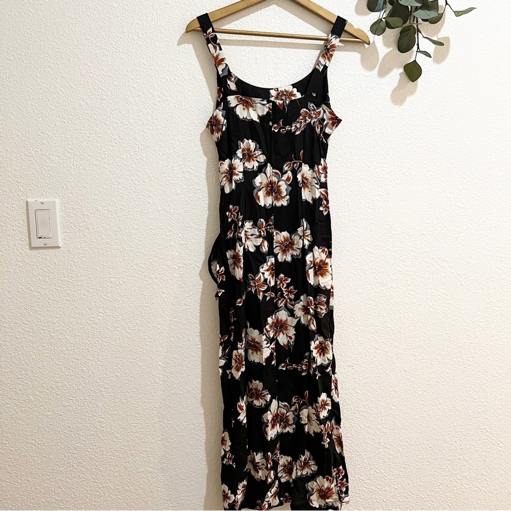 Jamie Brooke- Vintage Floral Wrap Midi Dress Small - Picture 3 of 5